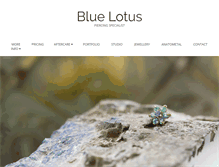 Tablet Screenshot of bluelotuspiercing.co.uk